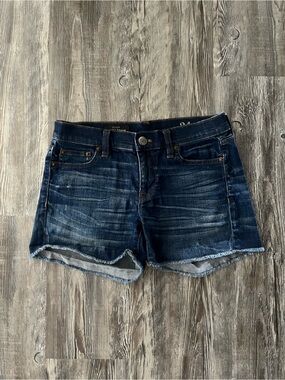 J. Crew Dark Blue Denim Cutoff Shorts